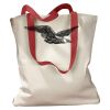 Canvas Tote with Contrasting Handles Thumbnail