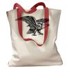 Canvas Tote with Contrasting Handles Thumbnail
