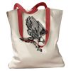 Canvas Tote with Contrasting Handles Thumbnail
