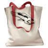 Canvas Tote with Contrasting Handles Thumbnail