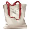 Canvas Tote with Contrasting Handles Thumbnail