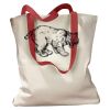 Canvas Tote with Contrasting Handles Thumbnail