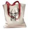 Canvas Tote with Contrasting Handles Thumbnail
