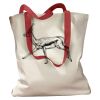 Canvas Tote with Contrasting Handles Thumbnail