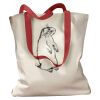 Canvas Tote with Contrasting Handles Thumbnail