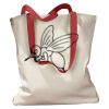 Canvas Tote with Contrasting Handles Thumbnail