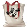 Canvas Tote with Contrasting Handles Thumbnail