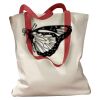 Canvas Tote with Contrasting Handles Thumbnail