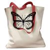 Canvas Tote with Contrasting Handles Thumbnail