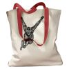 Canvas Tote with Contrasting Handles Thumbnail
