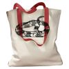 Canvas Tote with Contrasting Handles Thumbnail