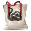 Canvas Tote with Contrasting Handles Thumbnail