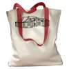 Canvas Tote with Contrasting Handles Thumbnail