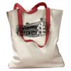 Canvas Tote with Contrasting Handles Thumbnail