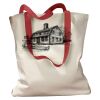Canvas Tote with Contrasting Handles Thumbnail