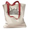 Canvas Tote with Contrasting Handles Thumbnail
