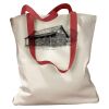 Canvas Tote with Contrasting Handles Thumbnail