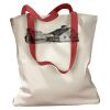Canvas Tote with Contrasting Handles Thumbnail