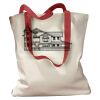 Canvas Tote with Contrasting Handles Thumbnail