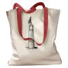 Canvas Tote with Contrasting Handles Thumbnail