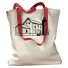 Canvas Tote with Contrasting Handles Thumbnail