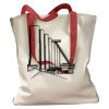 Canvas Tote with Contrasting Handles Thumbnail