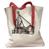 Canvas Tote with Contrasting Handles Thumbnail