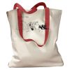 Canvas Tote with Contrasting Handles Thumbnail