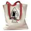 Canvas Tote with Contrasting Handles Thumbnail
