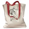 Canvas Tote with Contrasting Handles Thumbnail