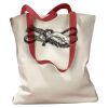 Canvas Tote with Contrasting Handles Thumbnail