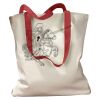 Canvas Tote with Contrasting Handles Thumbnail