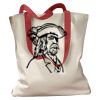 Canvas Tote with Contrasting Handles Thumbnail