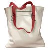 Canvas Tote with Contrasting Handles Thumbnail