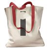 Canvas Tote with Contrasting Handles Thumbnail