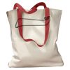 Canvas Tote with Contrasting Handles Thumbnail