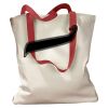 Canvas Tote with Contrasting Handles Thumbnail