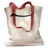 Canvas Tote with Contrasting Handles Thumbnail