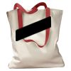 Canvas Tote with Contrasting Handles Thumbnail