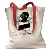 Canvas Tote with Contrasting Handles Thumbnail