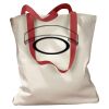 Canvas Tote with Contrasting Handles Thumbnail