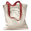 Canvas Tote with Contrasting Handles Thumbnail