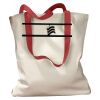 Canvas Tote with Contrasting Handles Thumbnail