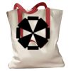 Canvas Tote with Contrasting Handles Thumbnail