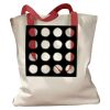 Canvas Tote with Contrasting Handles Thumbnail