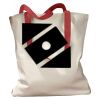 Canvas Tote with Contrasting Handles Thumbnail