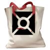 Canvas Tote with Contrasting Handles Thumbnail
