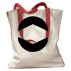 Canvas Tote with Contrasting Handles Thumbnail