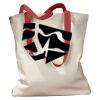 Canvas Tote with Contrasting Handles Thumbnail