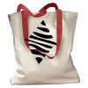 Canvas Tote with Contrasting Handles Thumbnail